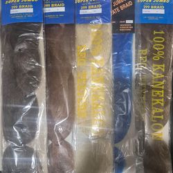 Hair extensions braids 2 dollars each