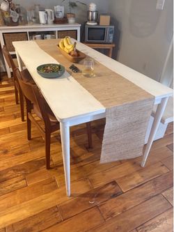 West Elm Table, bench, and Chairs