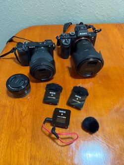 Sony A7 III + A6400 Camera Setup, Sony Lenses, RØDE Wireless Mics & Tripod