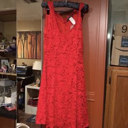New Beautiful Red Dress!! Sz m