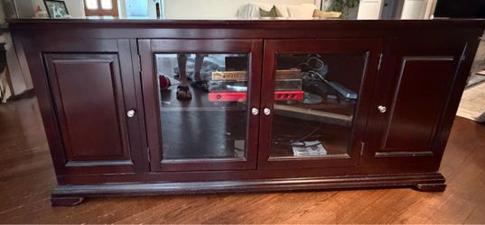 TV Stand Entertainment Center Living Room Wood Storage
