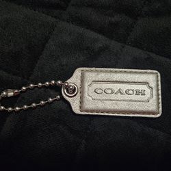 Pre-loved Coach Silver Keychain Tag