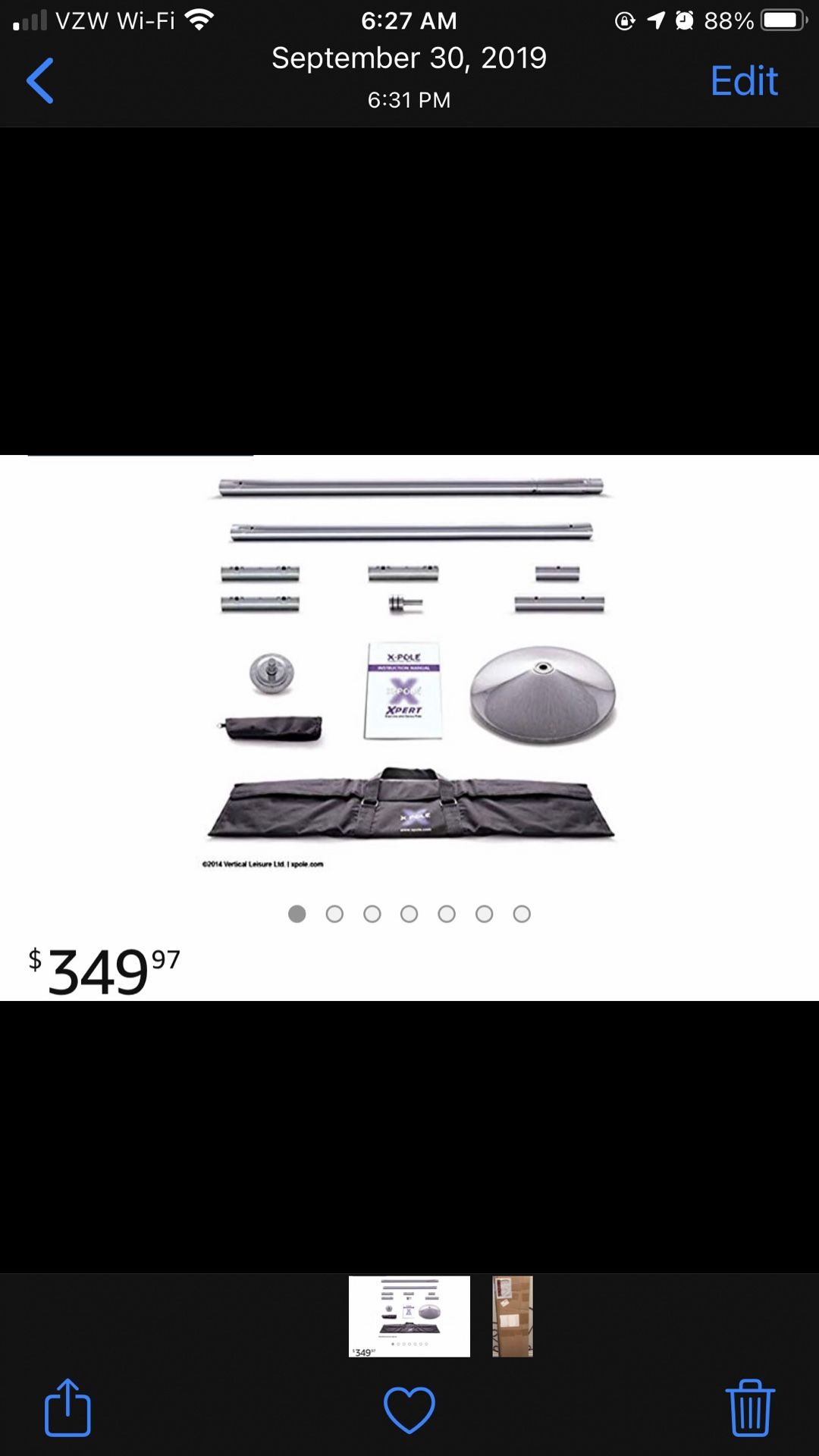 New Workout Pole Never Used .