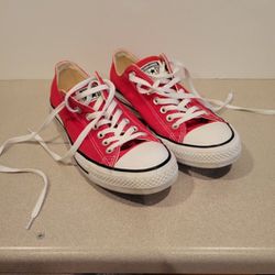 Red Converse Sized 9 All Star 