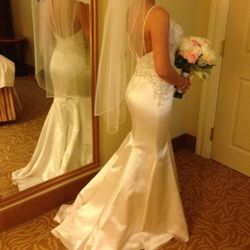Stunning Satin Mermaid Wedding Dress