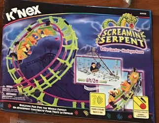 K'NEX Screamin' Serpent Roller Coaster 63153 - Tested and Counted With Manual.