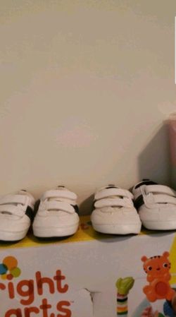 From Children's Place 0-3 and 3-6 months sneakers