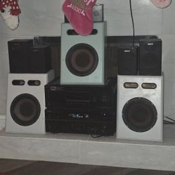 Everything you see in the pictures, two receivers in speakers