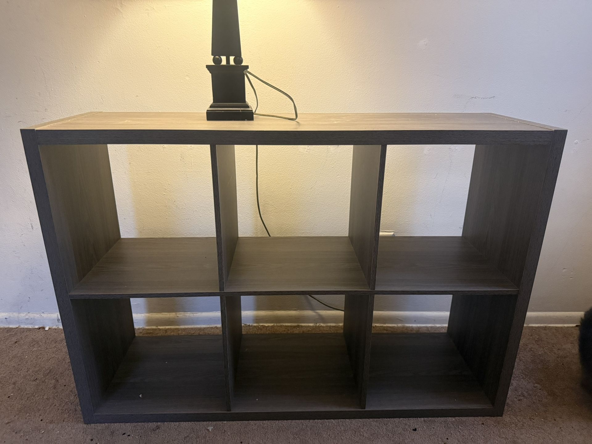 ClosetMaid Decorative Open Back 6-Cube Storage Organizer, Graphite Gray