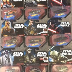 2014 Mattel Hot Wheels Star Wars Set Of 9