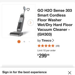 Tineco Cordless Wet/dry Vacuum BRAND NEW 