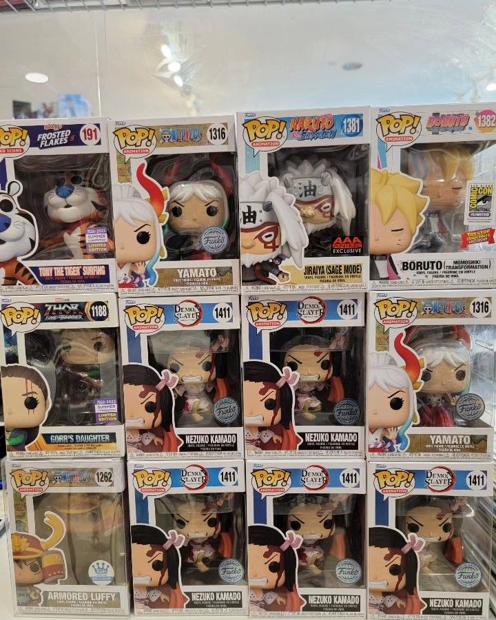 Super Funko Pop Exclusive Sale Nezuko NARUTO Demon Slayers Comic Con Anime Jiraiya Barion Boruto