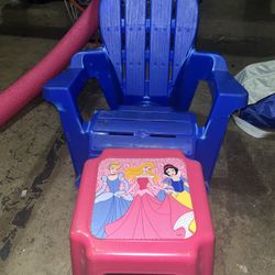 Kids Toddler Chair And Step Stool 