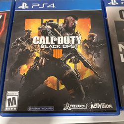 PS4 Black Ops 3&4