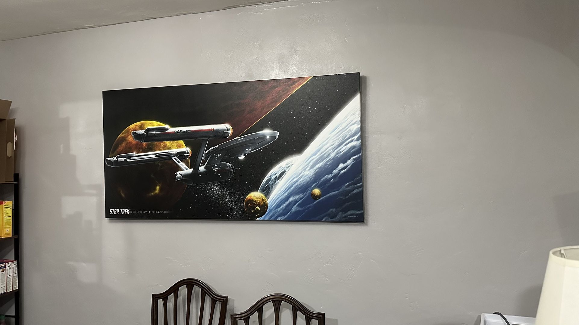 Star Trek Ships Of The Line 60” X 30” Canvas Original