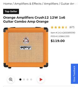 Orange Amp Crush12 Perfect Condition