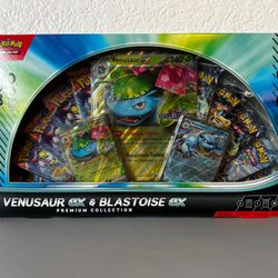 Venusaur ex Blastoise ex Premium Collection GameStop Exclusive - Pokemon TCG