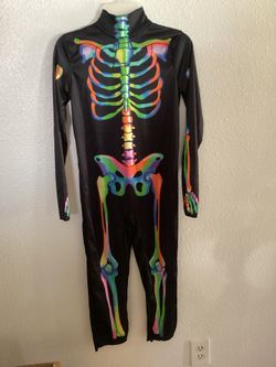 New Color Melt Skeleton Costume - Size Kids S