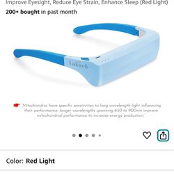 Red Light Therapy Glasses for Vision Improvement & Eye Health, 670nm Wearable Light Therapy Glasses - Helps Improve Eyesight, Reduce Eye Strain, Enhan
