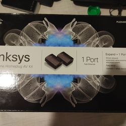 Linksys Powerline AV 1-Port Network Adapter Kit (PLEK400)

