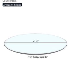 42” Round Glass Tabletop