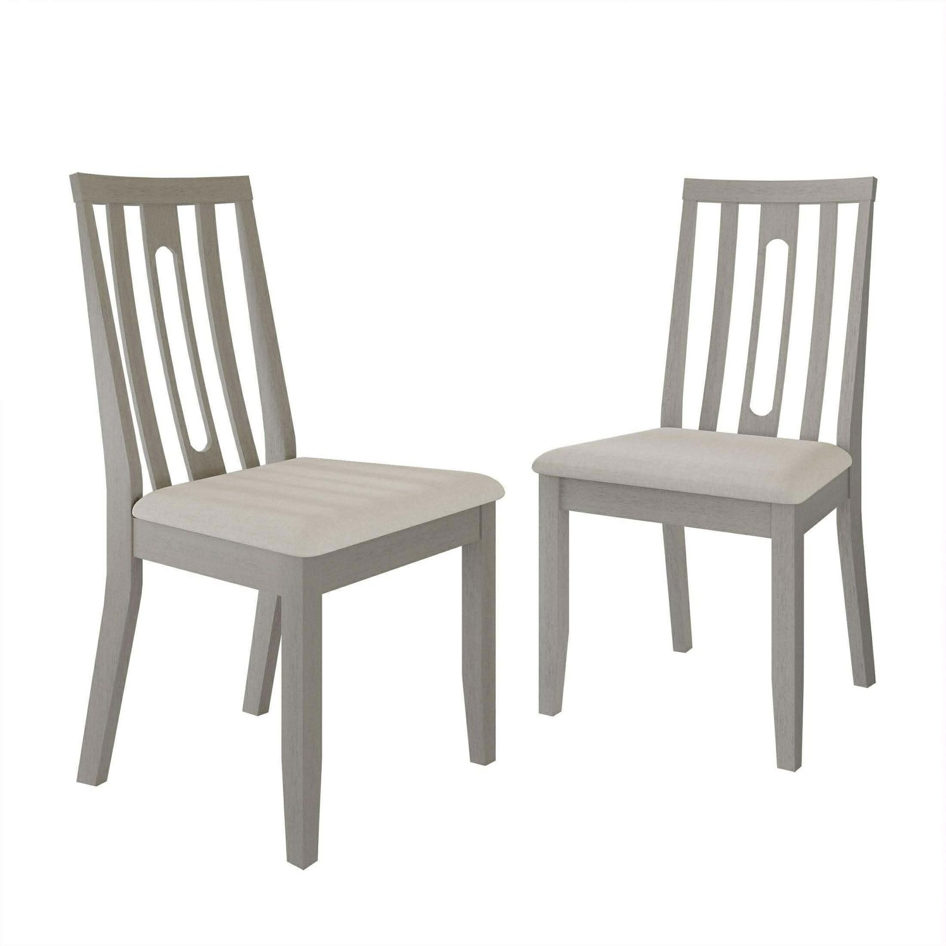 CraftPorch Contemporary Wooden Dining Chairs (Set of 6) light gray