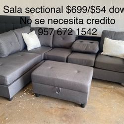 Sala Sectional Grey $699
