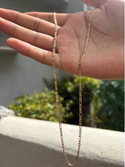 14k figaro chain
