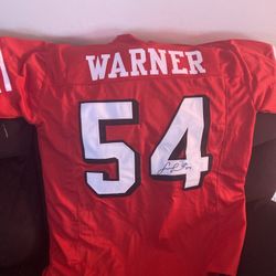 Autographed Fred Warner 49ers Jersey With Certificate Of Authenticity 