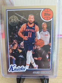 Knicks Jalen  Brunson  Insert  Card