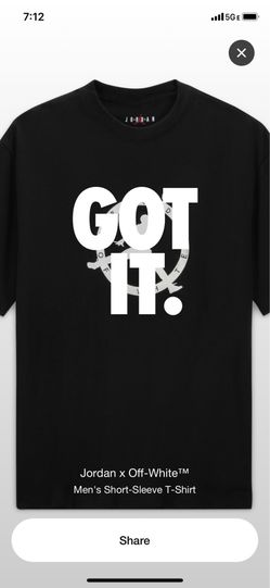 Jordan X OFF White Tee Sz XL
