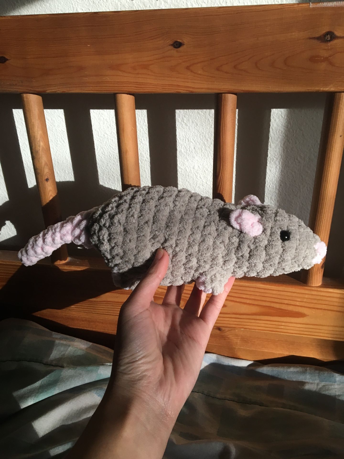 Crochet Rat Stuffed Animal