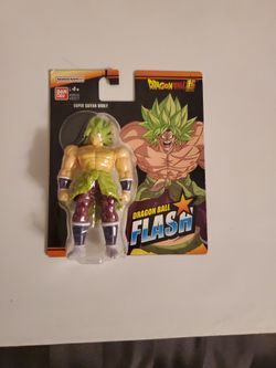 Bandai Dragon Ball Flash Super Saiyan Broly 4" Figure With Stand