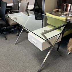 Glass Table Desk 