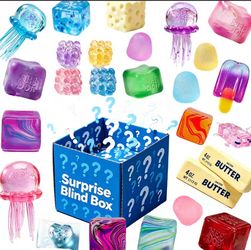 Blind box Colorful Simulated  Squishy Relaxing Relieve Anxiety Antistress Enhance Happiness Rebound Squeeze Reliever Toy