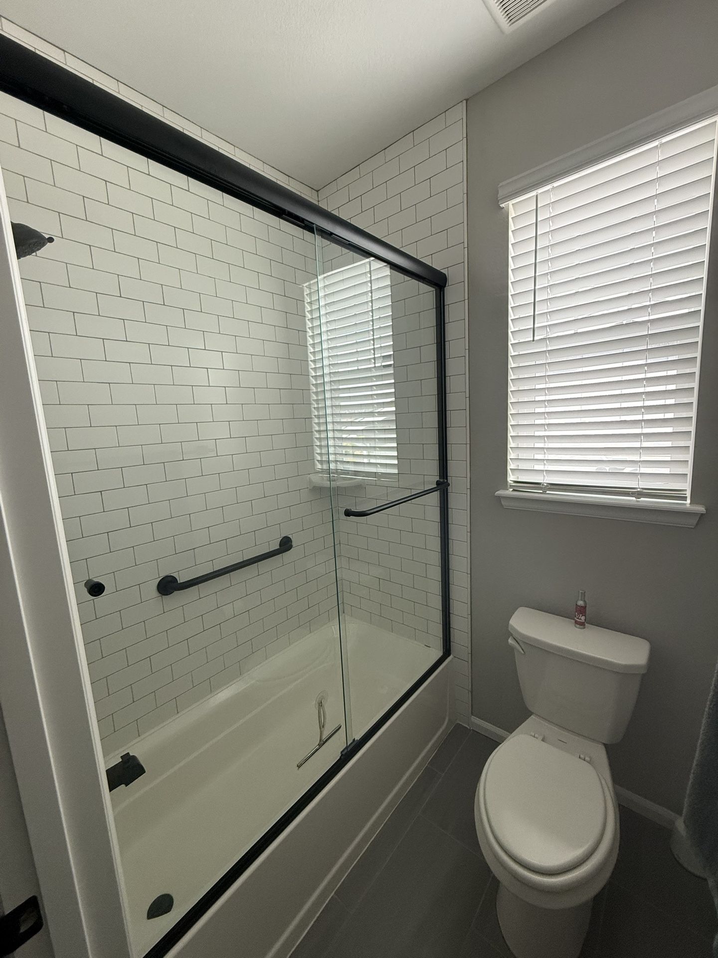 Framless Shower Doors Mat Black
