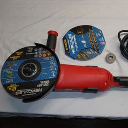 7 inch Angle Grinder With Pack Of Cutting Disk( Box Opened To Test It Working)