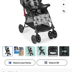 Kolcraft Cloud Sport Lightweight Stroller for Child/Toddler, Unisex Gray
