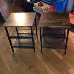 Two Matching End Tables 16X16 And20”
