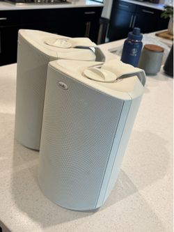 Polk Audio Atrium 8 SDI Outdoor Speakers White Pair w/ Brackets