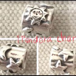 1 Pandora moon sun star charm