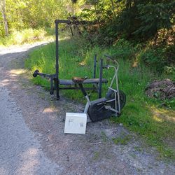 Free Weight Bench And Bike 