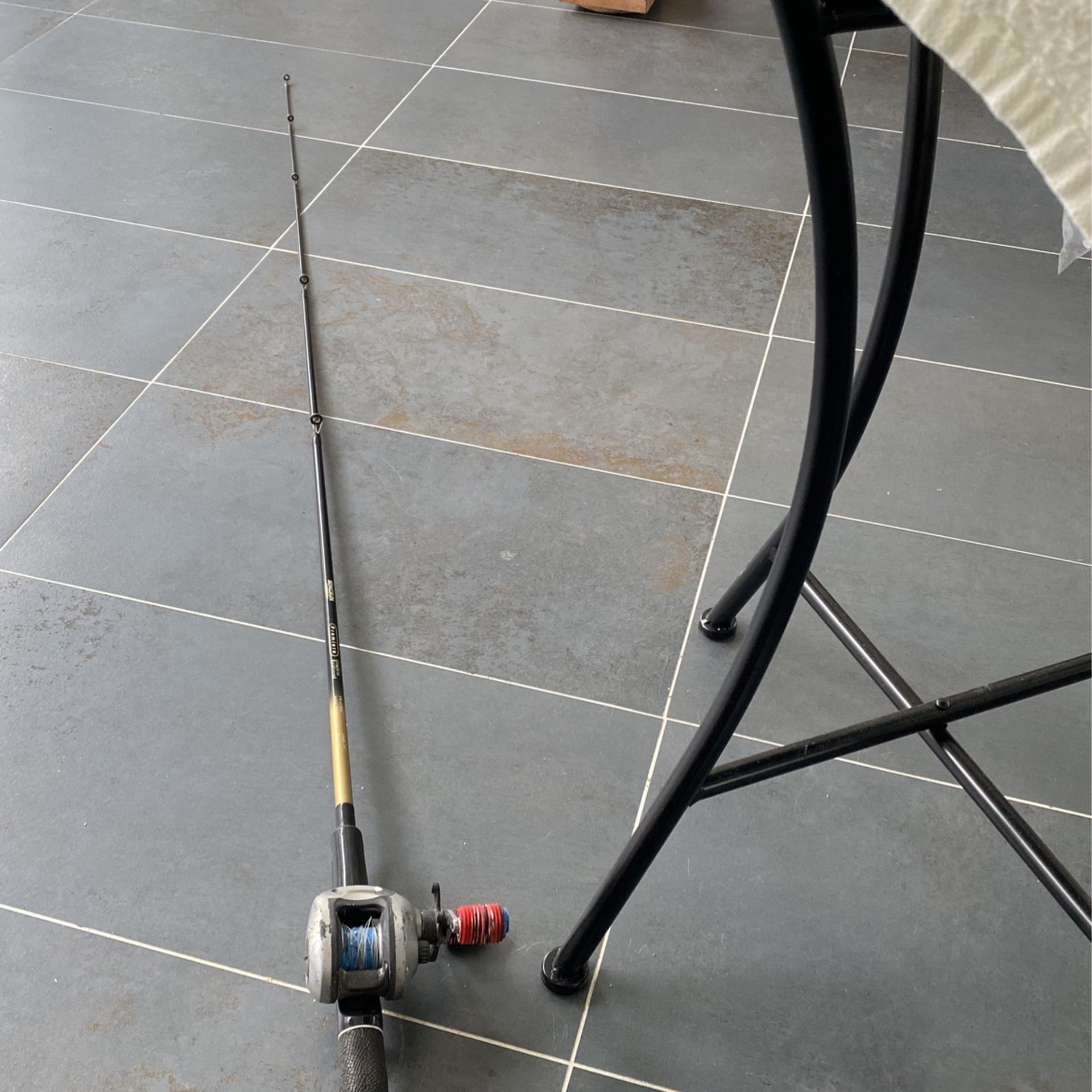 New Graphite Reinforced 6’ Rod With Old Ugly Low Profile Smooth reel. 