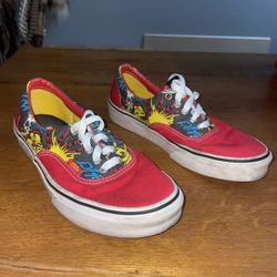 VANS Marvel Era Iron Man Avengers Disney Red Sneaker 7M 8.5W RARE shoes collector