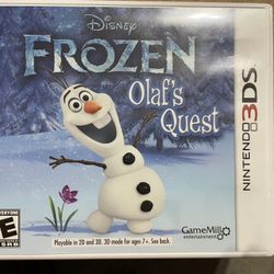 Nintendo3ds ‘Olaf’s Quest’ Frozen