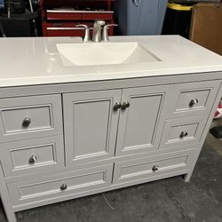 54" Single Bathroom Vanity Base Cabinet