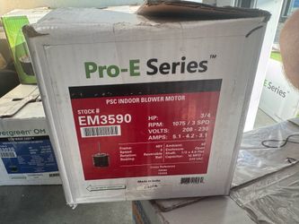 Condenser motors and indoor blower motors