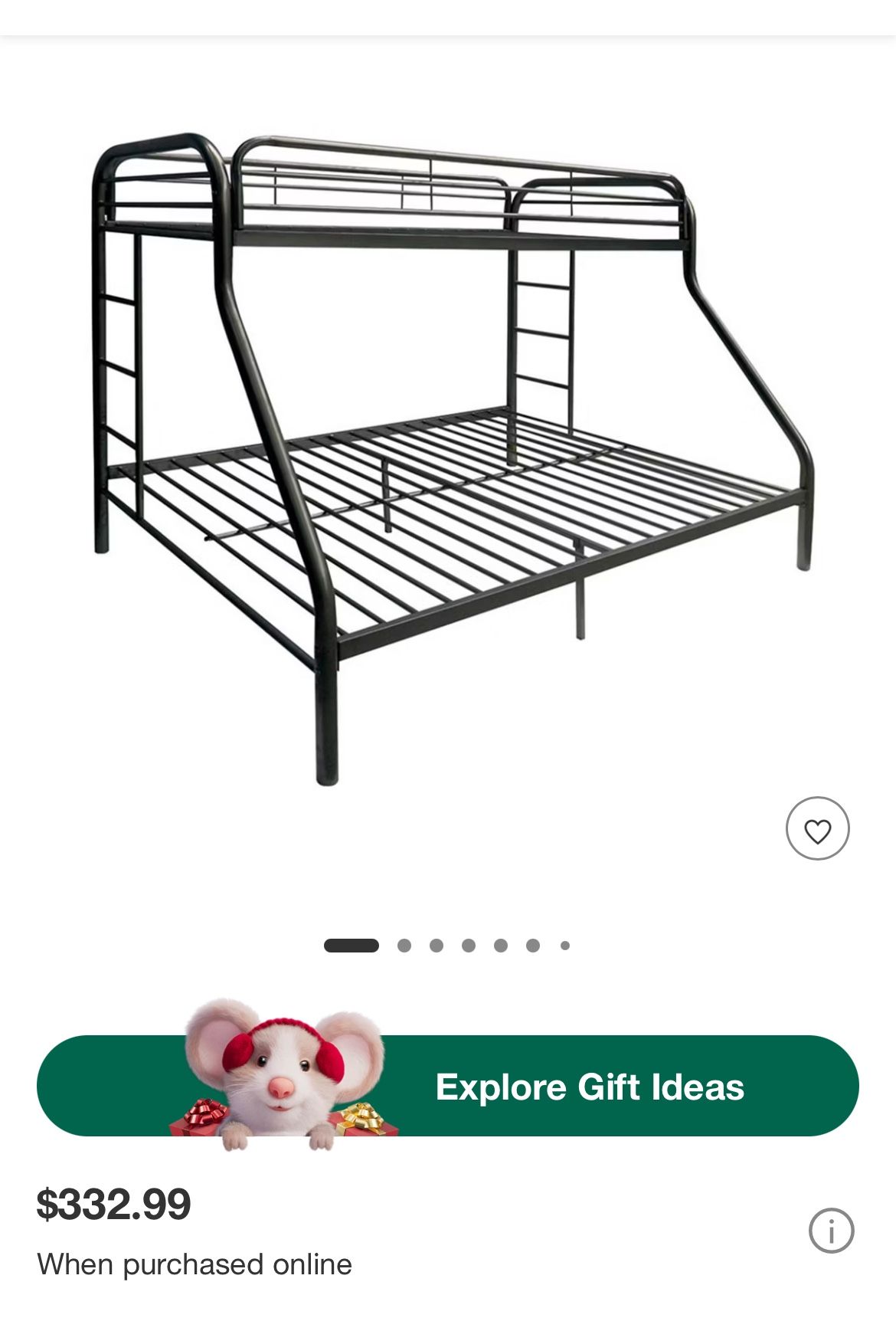 Bunk bed not mattresses