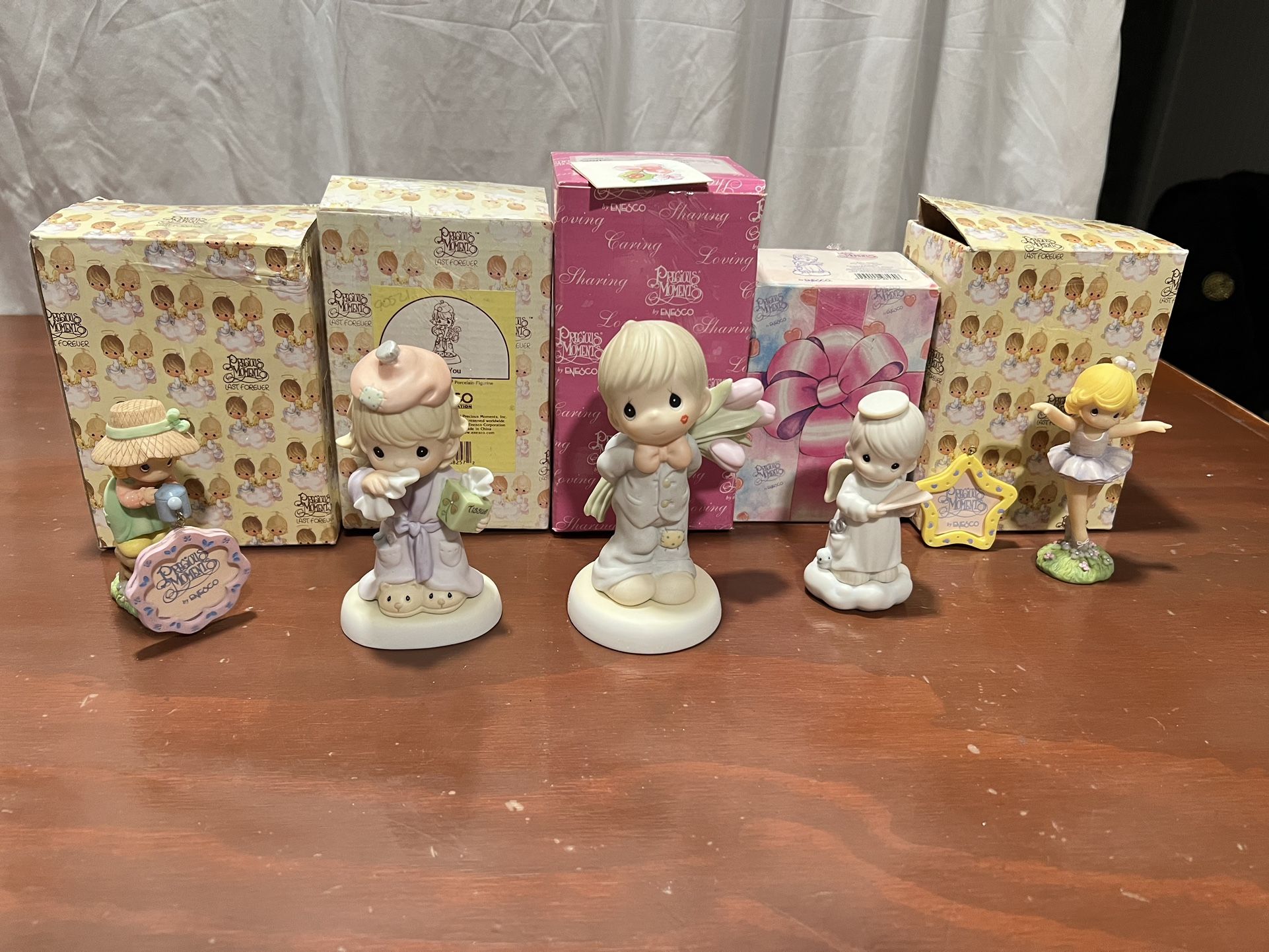 Precious Moments 5 Piece Figurine Lot