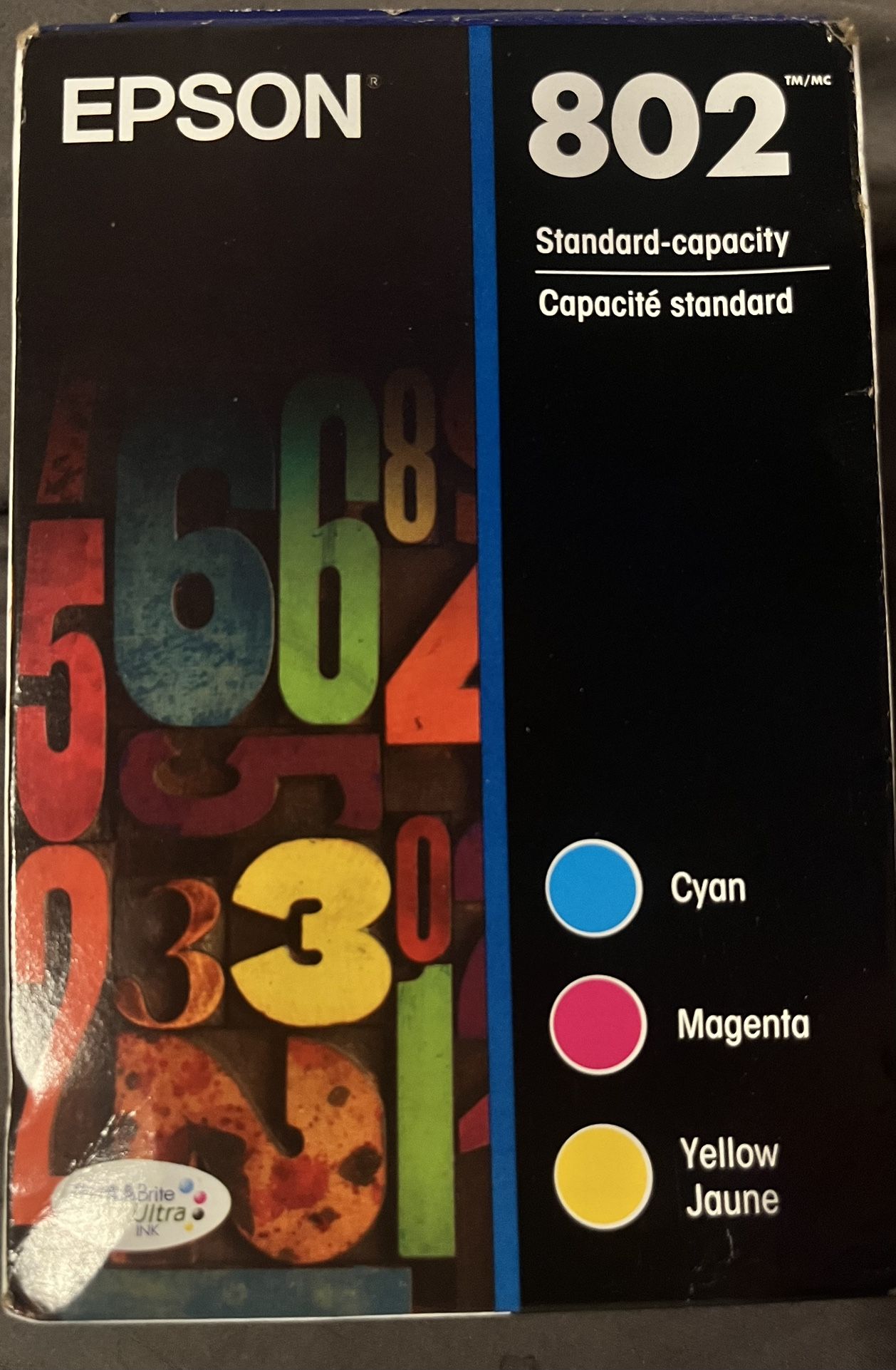 Epson 802 Color Ink Pack Cyan Magenta Yellow